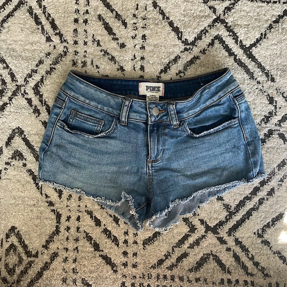 PINK jean shorts